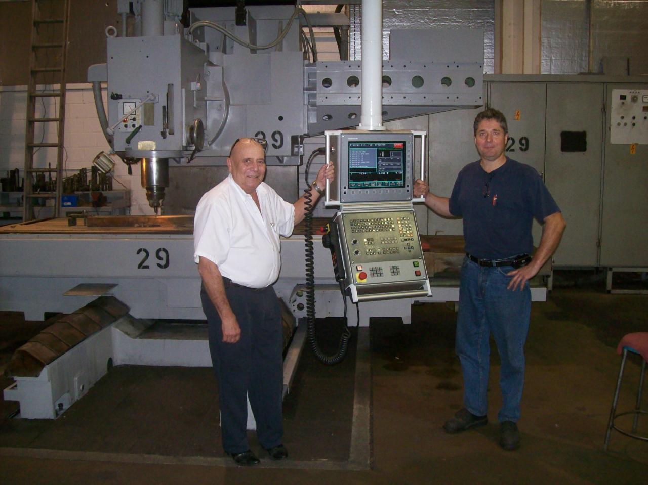 CNC control retrofit on a Droop & Rein milling machine